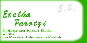 etelka parotzi business card